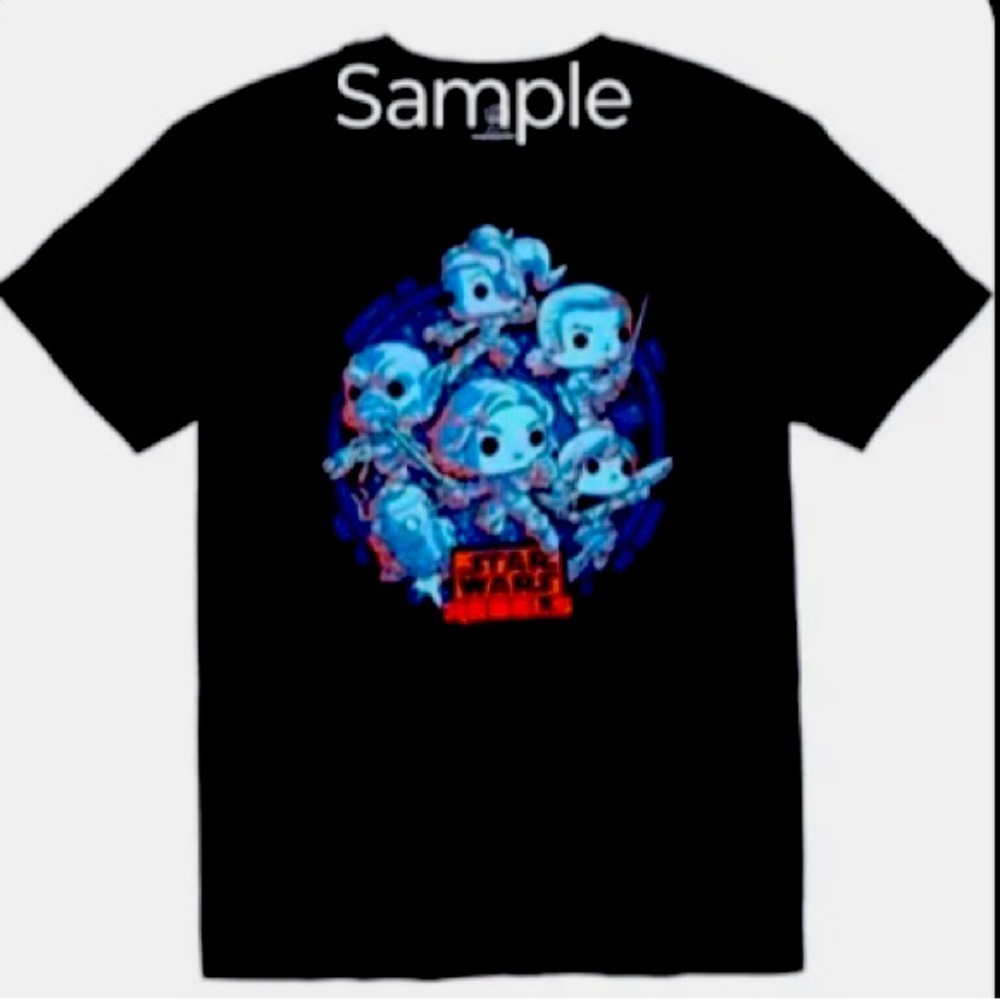 POPTEES!🌟STARWARS🌟SMUGGLERsBOUNTY REBELS GROUP t-shirt XL BLK 100%cotton ✨NWT✨